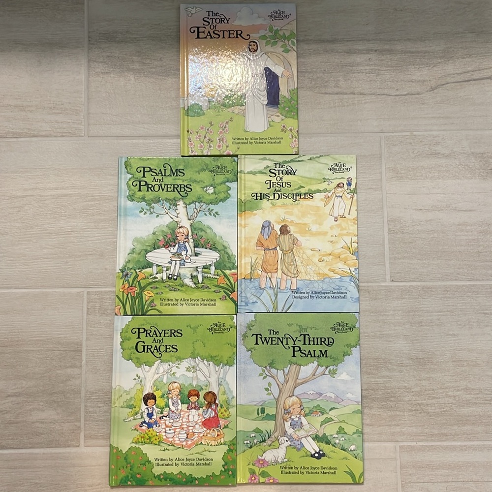 5 Alice in Bibleland books - excellent condition